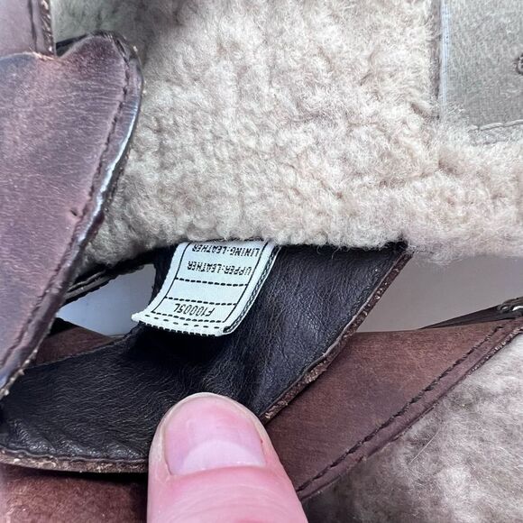 Ugg Fisherman Ore Clogs Sherpa lined Gaucho shoes sandals Size 9 - Picture 10 of 11